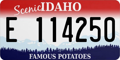 ID license plate E114250