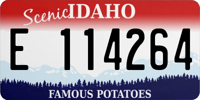 ID license plate E114264