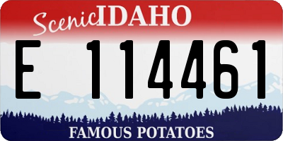 ID license plate E114461