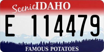 ID license plate E114479