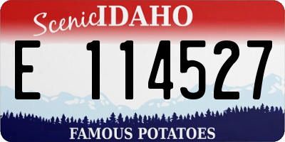 ID license plate E114527