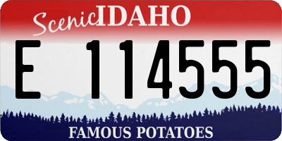 ID license plate E114555