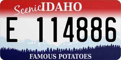 ID license plate E114886