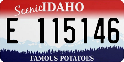 ID license plate E115146