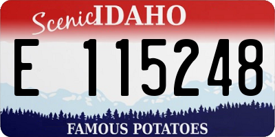 ID license plate E115248