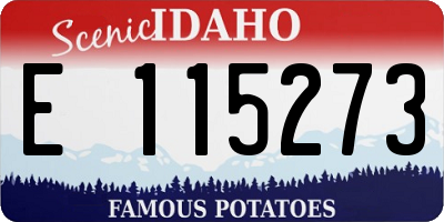 ID license plate E115273