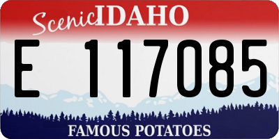 ID license plate E117085