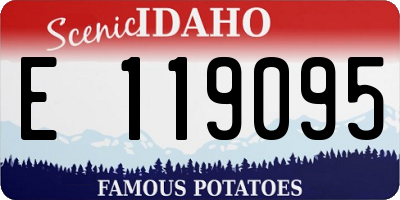 ID license plate E119095
