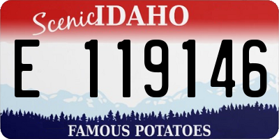 ID license plate E119146