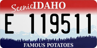 ID license plate E119511