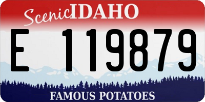 ID license plate E119879