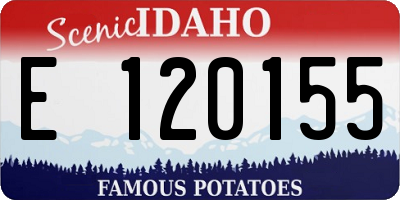 ID license plate E120155