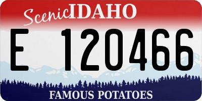 ID license plate E120466