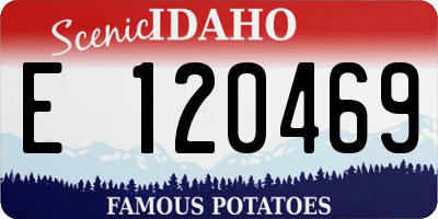 ID license plate E120469