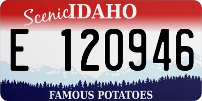 ID license plate E120946