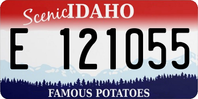 ID license plate E121055