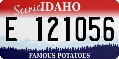 ID license plate E121056