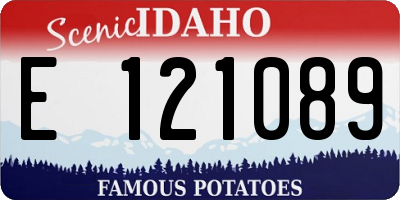 ID license plate E121089