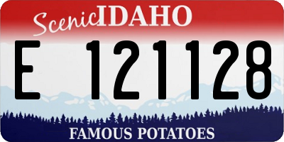 ID license plate E121128