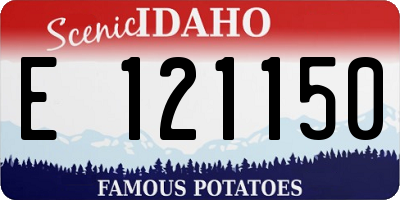 ID license plate E121150