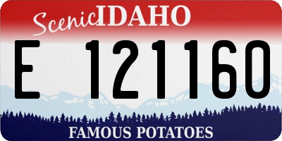 ID license plate E121160