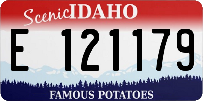 ID license plate E121179