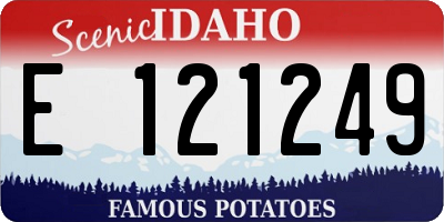 ID license plate E121249