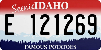 ID license plate E121269