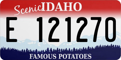 ID license plate E121270