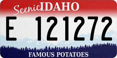 ID license plate E121272