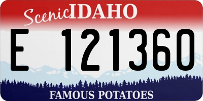 ID license plate E121360