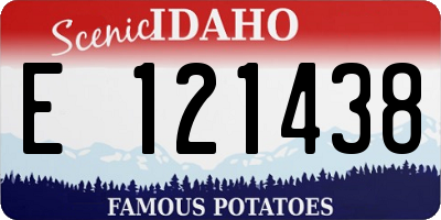 ID license plate E121438