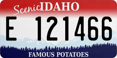ID license plate E121466