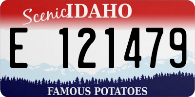 ID license plate E121479