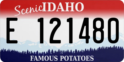 ID license plate E121480
