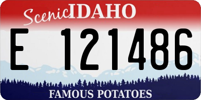 ID license plate E121486