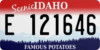 ID license plate E121646