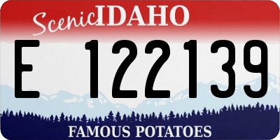 ID license plate E122139