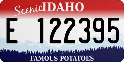 ID license plate E122395