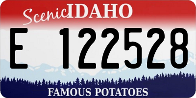 ID license plate E122528
