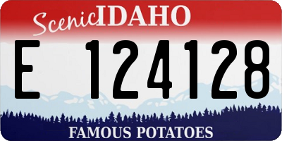 ID license plate E124128