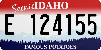 ID license plate E124155