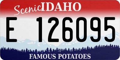 ID license plate E126095