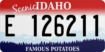 ID license plate E126211