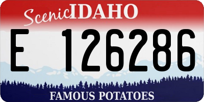 ID license plate E126286