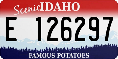 ID license plate E126297