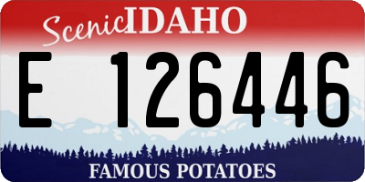 ID license plate E126446