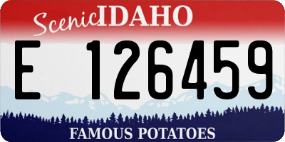 ID license plate E126459