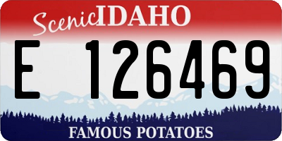 ID license plate E126469