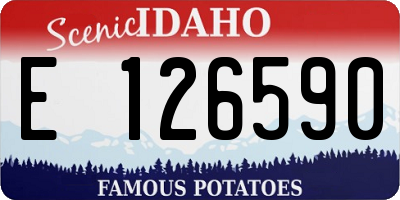 ID license plate E126590